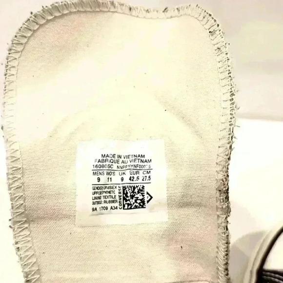 2017 Converse X JW Anderson Chuck Taylor HI Shoes, Glitter First String S7051500 - Picture 10 of 13